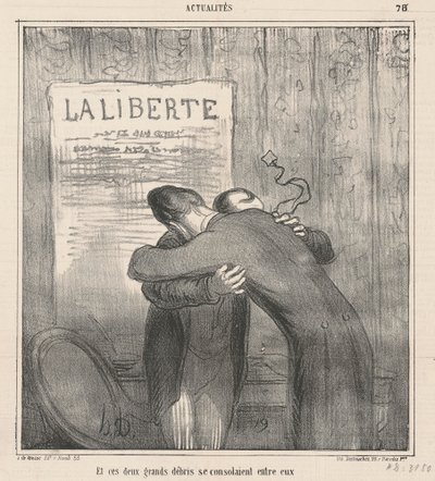 E questi due grandi relitti si consolavano da Honoré Daumier