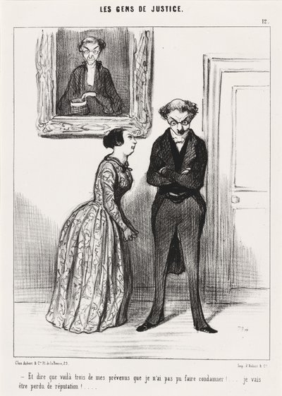 E dire che ecco tre... prevenuto che non sono riuscito a far condannare!... da Honoré Daumier