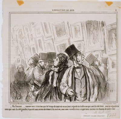Esposizione del 1859 - Mia moglie... Come non avremmo da Honoré Daumier