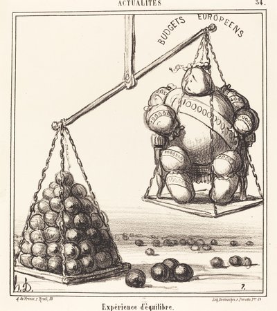 Esperimento di equilibrio da Honoré Daumier