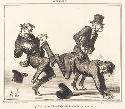 Risultato spiacevole... della carne di cavallo da Honoré Daumier