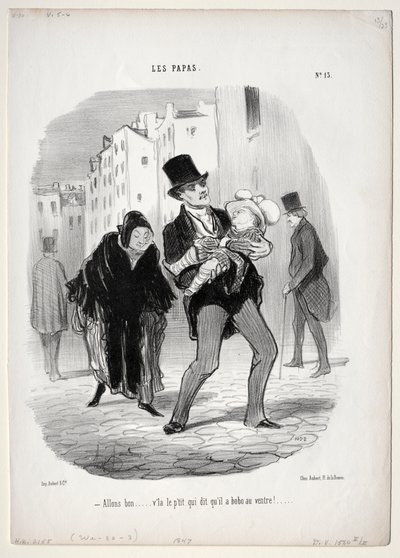 Padri, tavola 13: Vieni, caro..., 1847 da Honoré Daumier