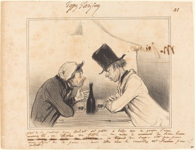 Faut de la prudence père Balivot, vot petite a seize ans... da Honoré Daumier