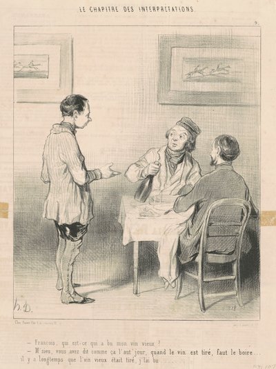 François, chi ha bevuto il mio vino da Honoré Daumier