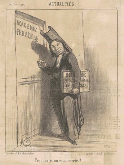 Bussate e vi sarà aperto! da Honoré Daumier