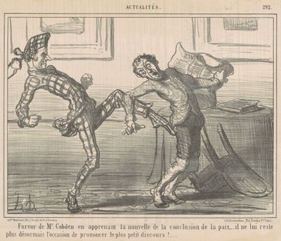 Furia di Mr Cobden da Honoré Daumier