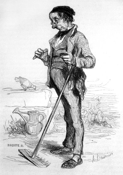 Pensionato giardiniere da Honoré Daumier