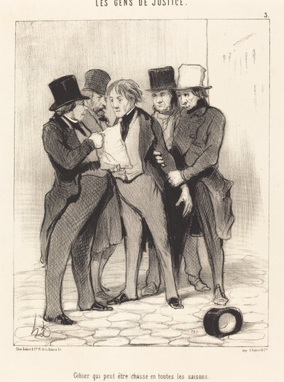Selvaggina che può essere cacciata in tutte le stagioni da Honoré Daumier