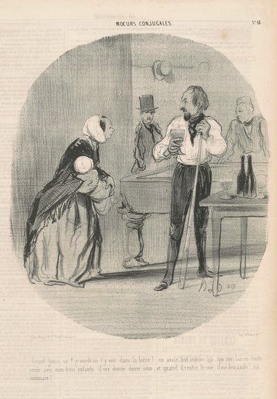 Grande furfante! Vorrei vederti lì da Honoré Daumier