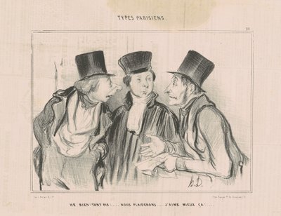 Ebbene! Tanto peggio!... Faremo causa. Preferisco così da Honoré Daumier