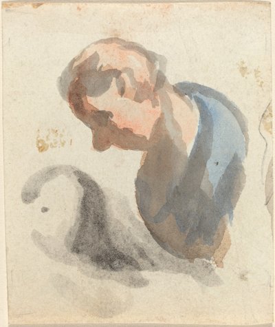 Testa di un uomo da Honoré Daumier