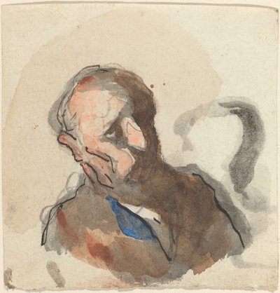 Testa di un uomo da Honoré Daumier
