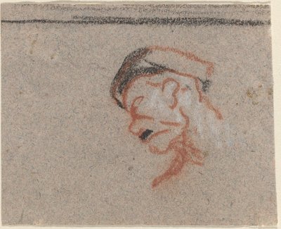 Testa di un uomo da Honoré Daumier