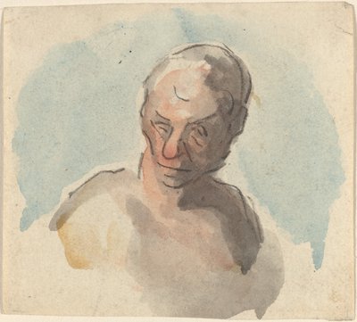 Testa di un uomo da Honoré Daumier