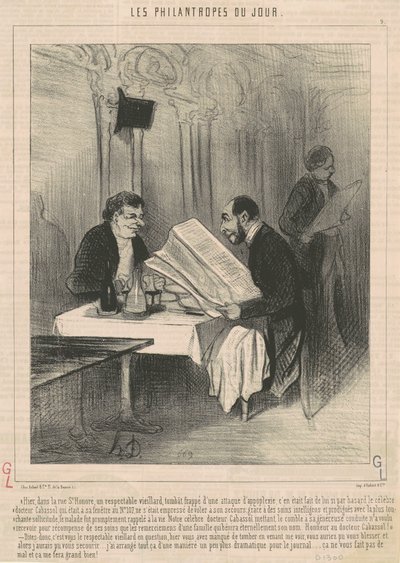 Ieri nella rue Saint-Honoré... un vecchio da Honoré Daumier