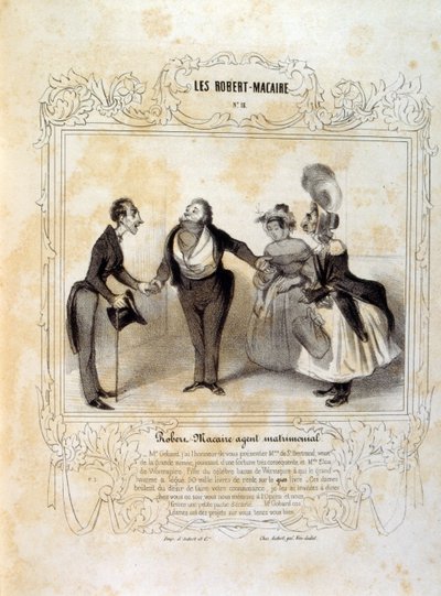 Idee e leggende Philipon sotto il titolo Les Cent e Robert Macaire da Honoré Daumier