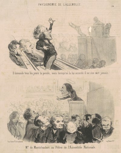 Chiede la parola ogni giorno... da Honoré Daumier