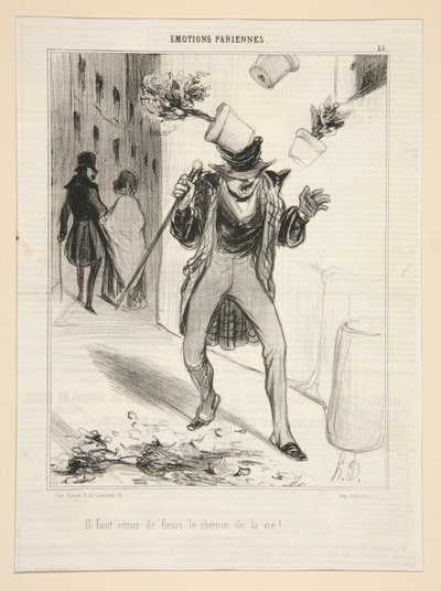 Bisogna seminare fiori sul cammino della vita! da Honoré Daumier