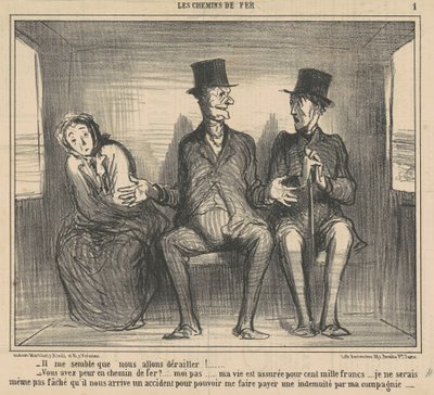 Mi sembra che stiamo per deragliare... da Honoré Daumier