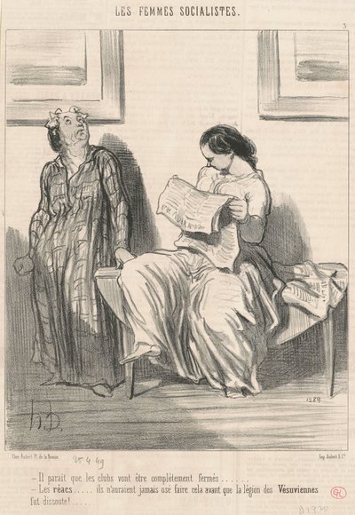 Sembra che i club stiano per essere... chiusi... da Honoré Daumier