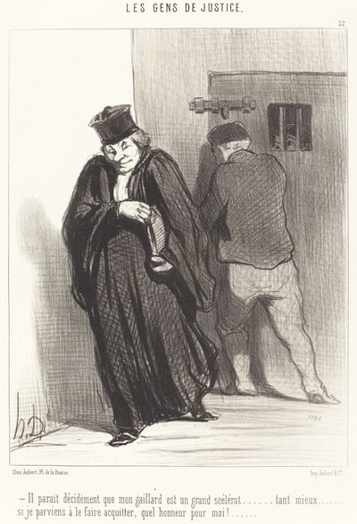 Sembra... che il mio ragazzo sia un grande scellerato... da Honoré Daumier