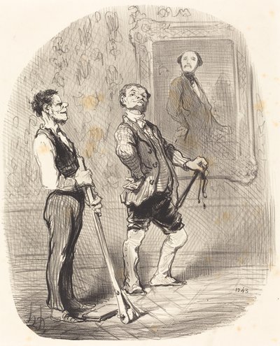 Tre mesi fa, il visconte posava... così... da Honoré Daumier