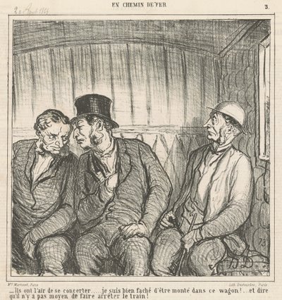Sembrano concertarsi... da Honoré Daumier
