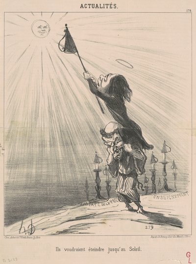 Vorrebbero spegnere persino il sole da Honoré Daumier