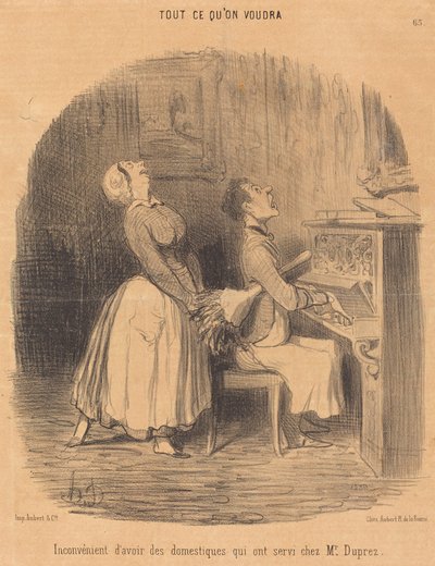 Inconveniente... dei domestici che hanno servito presso il Sig. Duprez da Honoré Daumier