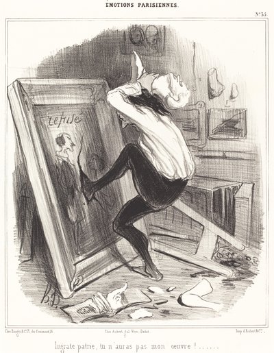 Patria ingrata, non avrai la mia opera! da Honoré Daumier