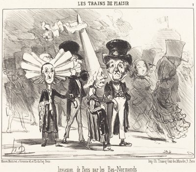 Invasione di Parigi da parte dei Bas-Normanni da Honoré Daumier
