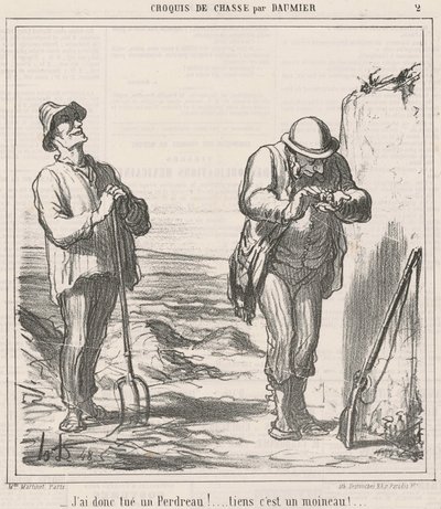 Ho quindi ucciso una pernice! da Honoré Daumier