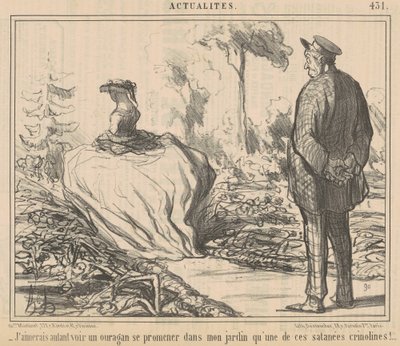 Preferirei vedere un uragano... da Honoré Daumier