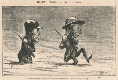Comincio a trovare ... in tempo di neve! ... da Honoré Daumier