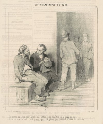 Conto su di voi per firmare da Honoré Daumier