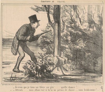 Credo di avere una lepre ... da Honoré Daumier
