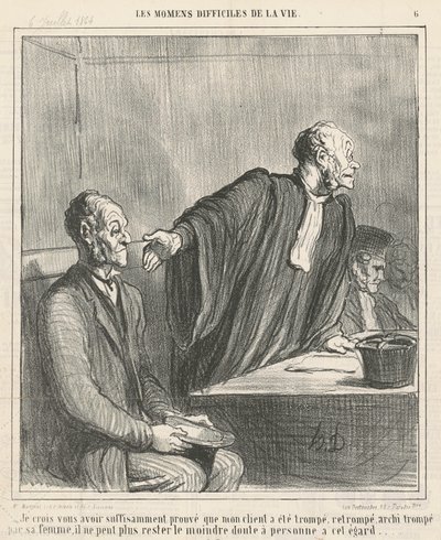 Credo di aver ... provato che il mio cliente ... da Honoré Daumier