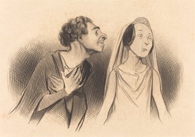 Parto più innamorato che... mai... da Honoré Daumier