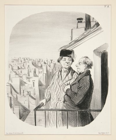 Je suis loge un peu haut da Honoré Daumier