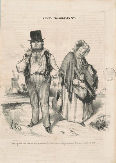 Ti ho sposato per incantare la mia esistenza... da Honoré Daumier