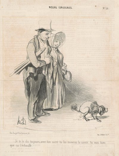Te lo dico sempre, con il tuo zucchero... da Honoré Daumier
