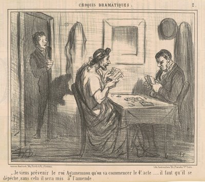 Vengo ad avvisare il re Agamennone ... da Honoré Daumier