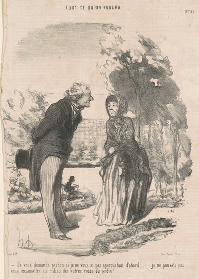 Vi chiedo scusa se non vi ho visto ... da Honoré Daumier