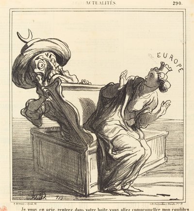 Vi prego, rientrate nella vostra scatola... da Honoré Daumier
