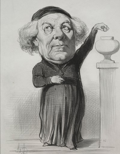 Jean Jacques Fayet, Vescovo di Orleans, 1849 da Honoré Daumier