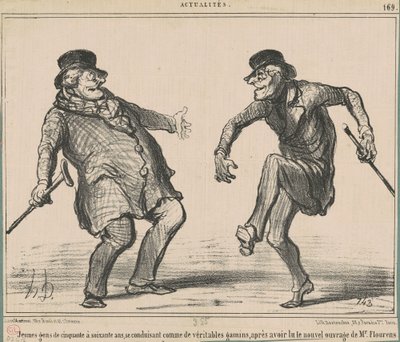 Giovani di cinquanta a sessanta anni ... da Honoré Daumier
