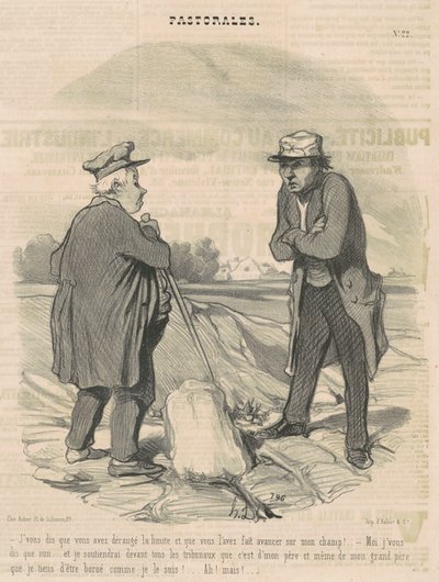 Ti dico che hai disturbato il confine... da Honoré Daumier