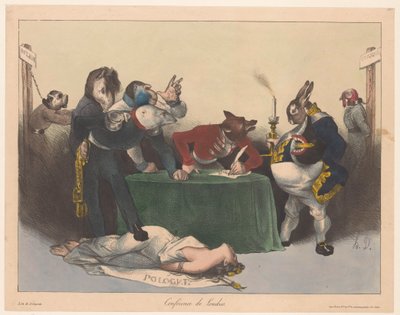 Caricatura delle potenze europee durante la Conferenza di Londra da Honoré Daumier