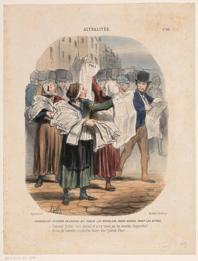 Venditrici di giornali da Honoré Daumier