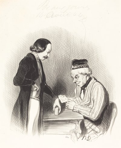 Lo sconto di una cambiale da Honoré Daumier